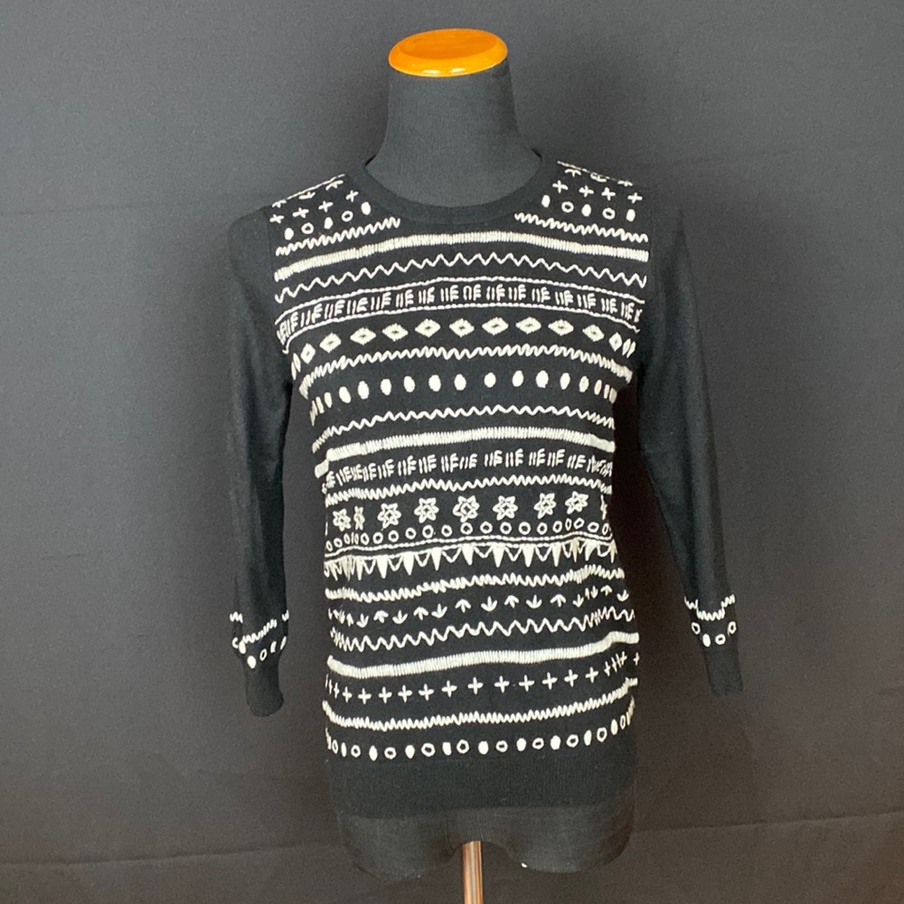 J. Crew Sweater with Embroidery